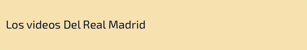 Los videos Del Real Madrid